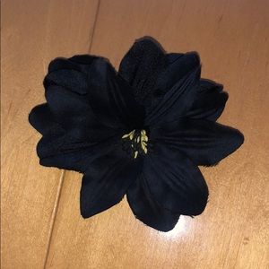 Black Flower Hair Piece / Pin